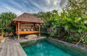 Villa Aramanis - Indah, Pool and pool bale